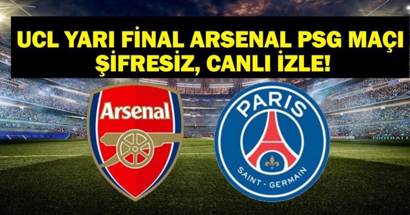 UEFA Şampiyonlar Ligi Arsenal PSG Maçı Canlı İzle! İşte Arsenal PSG İlk 11ler