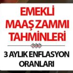 EMEKLİ MAAŞ ZAMMI 2025 HESAPLAMA TABLOSU – SSK BAĞKUR | En düşük emekli maaşı ne kadar olacak, Temmuz’da emekli maaşı kaç TL’ye çıkacak? Enflasyon farkı ile belli oldu! İşte TÜİK 3 aylık enflasyon farkı ile emekli zammı!