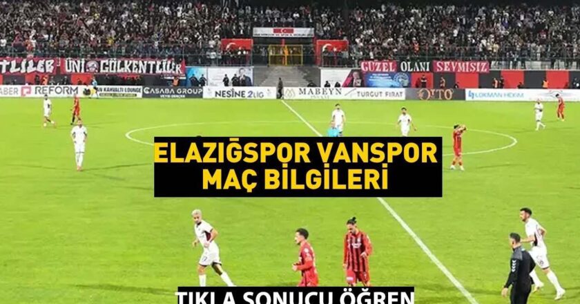 OYUN DURDU: Elazığspor Vanspor canlı izle! Vanspor Elazığspor maçı izle! TFF 2. Lig play-off rövanş maçı HT Spor TV Canlı Yayın (Şifresiz & Kesintisiz HD)