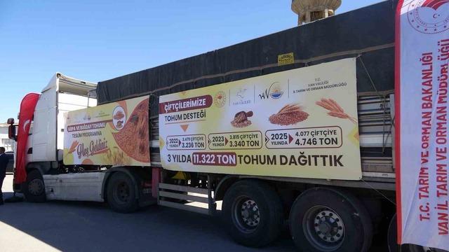 Minibüste Tarım Desteği: 3 yıl içinde 11 bin 322 ton tohum dağıtıldı