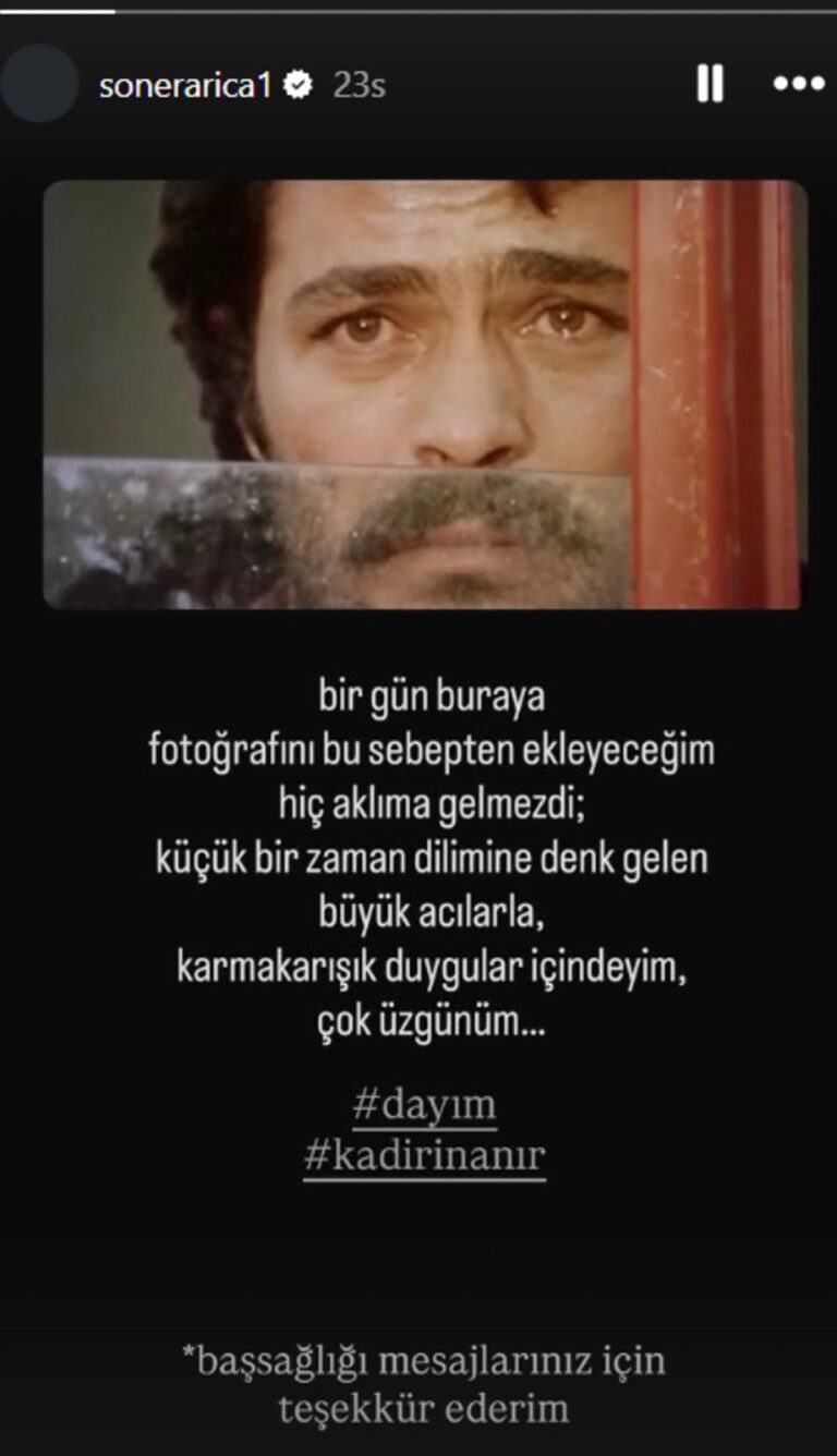 Soner Arıca önce annesini sonra dayısını kaybetti! Kadir İnanır paylaşımı